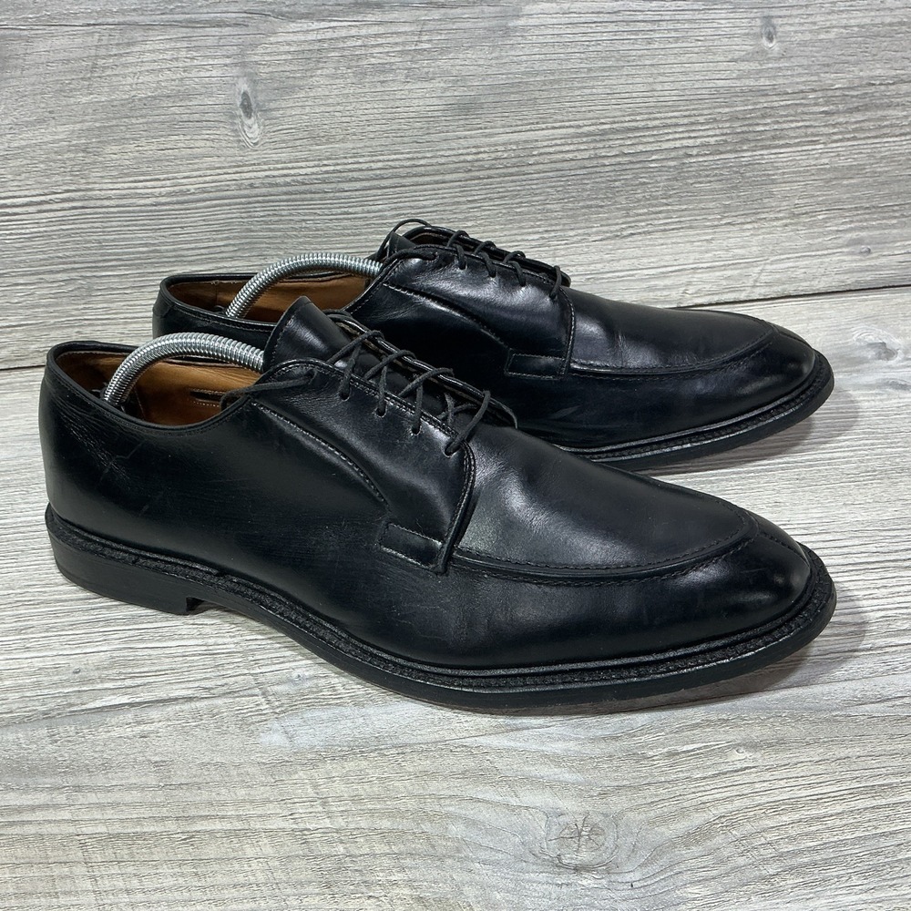 Allen Edmonds Seneca Dress Shoes Men's Size 12 D Black Leather Split-Toe Blucher